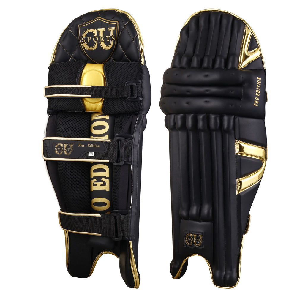 High-density foam padded cricket leg pads for professional players