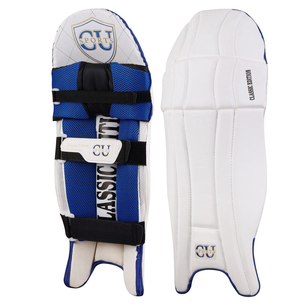 Adjustable strap cricket pad for comfortable fit