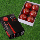 High-quality leather match ball with machine-stitched seam