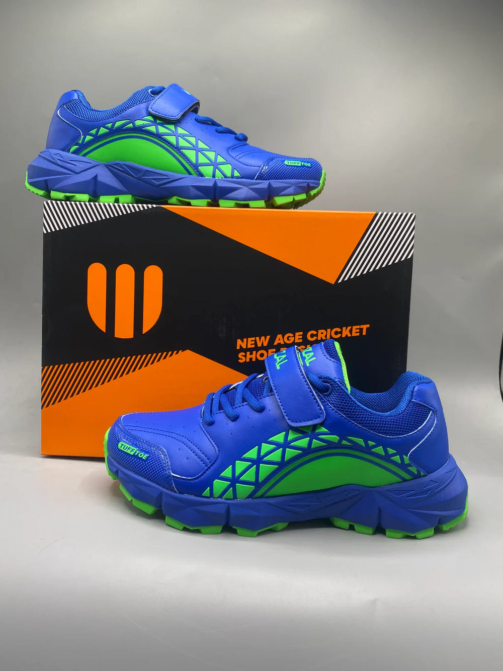 Wizal React imported cricket gripper shoes side angle