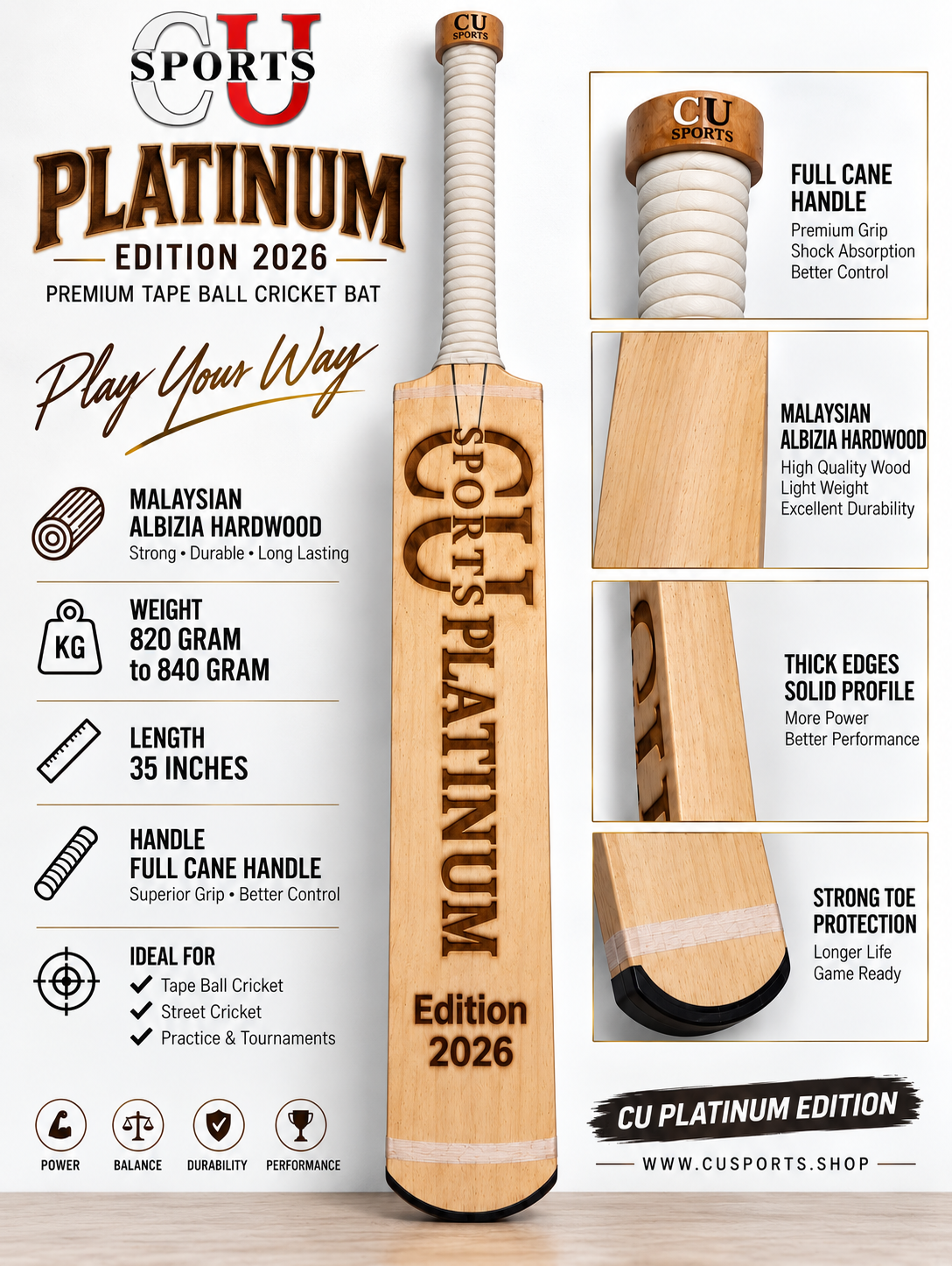CU Platinum Edition Bat