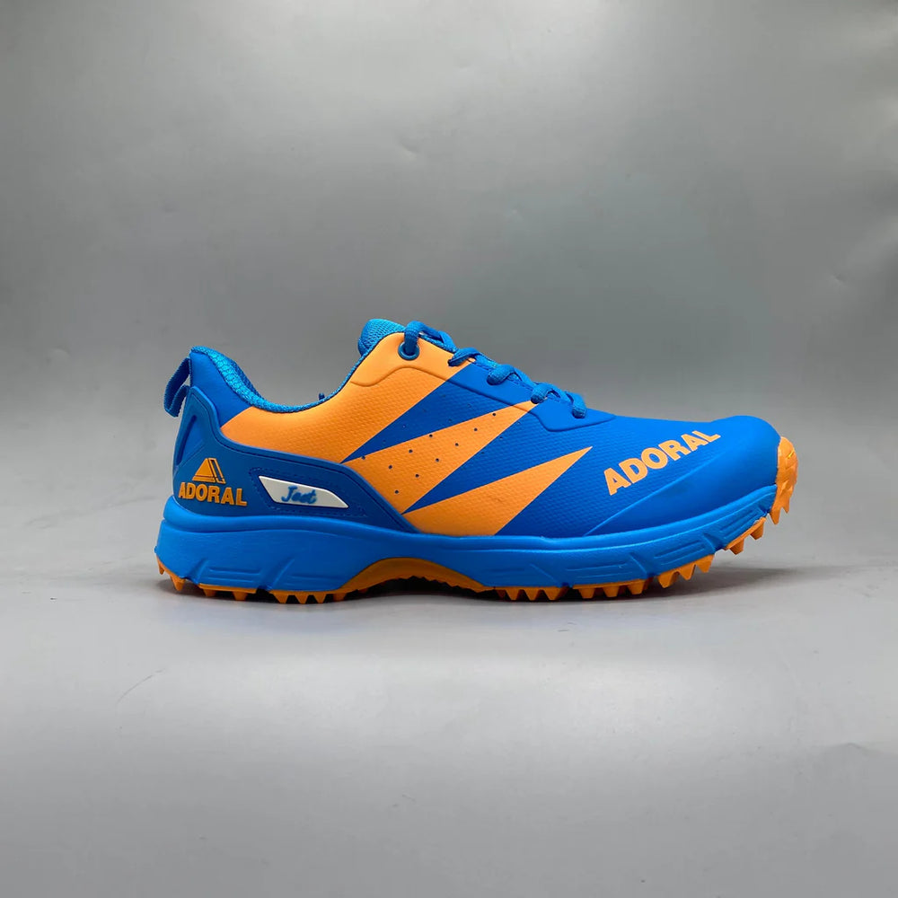 ADORAL JEET BLUE ORANGE CRICKET SHOES - CU Sports