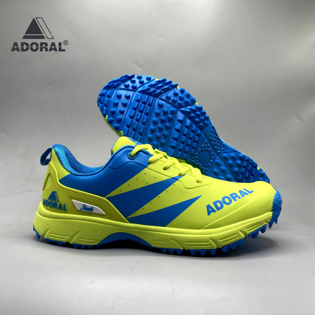 ADORAL JEET GREEN BLUE CRICKET SHOES - CU Sports