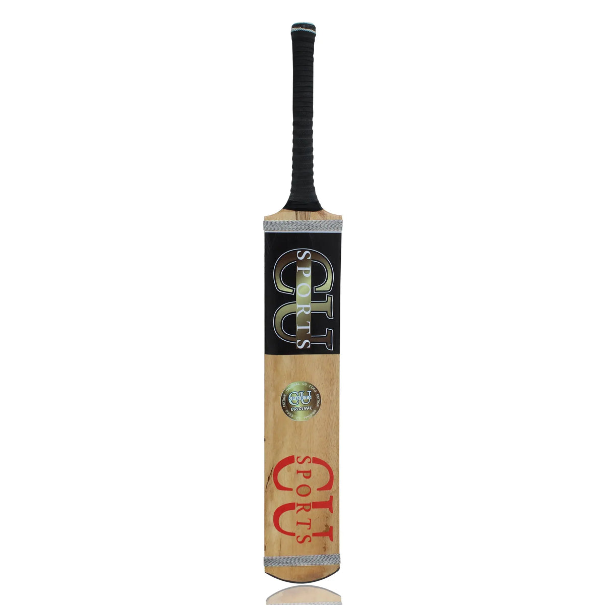 Double-seasoned coconut wood tape ball bat 35.5 inches long