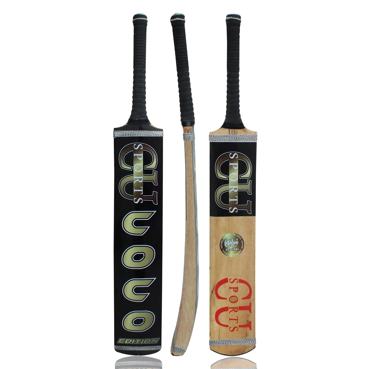 CU Sports Coco Edition black tape ball bat made of coconut wood