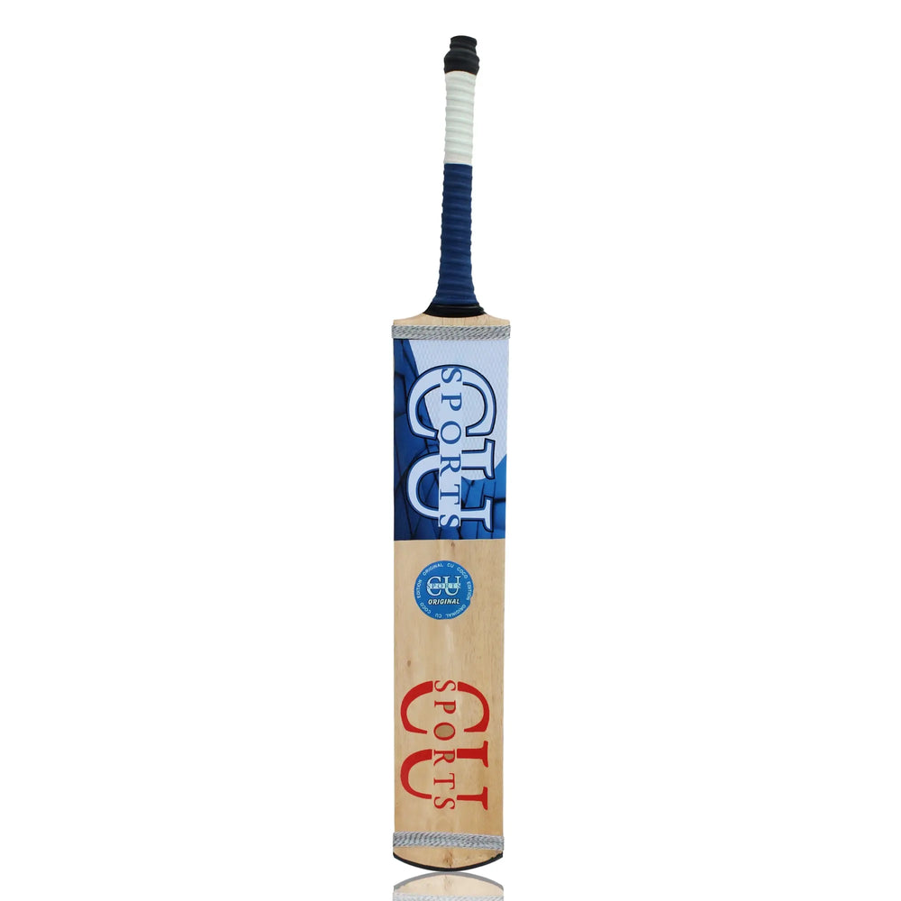 Lightweight tape ball bat 35.5 inches long and 5 inches wide