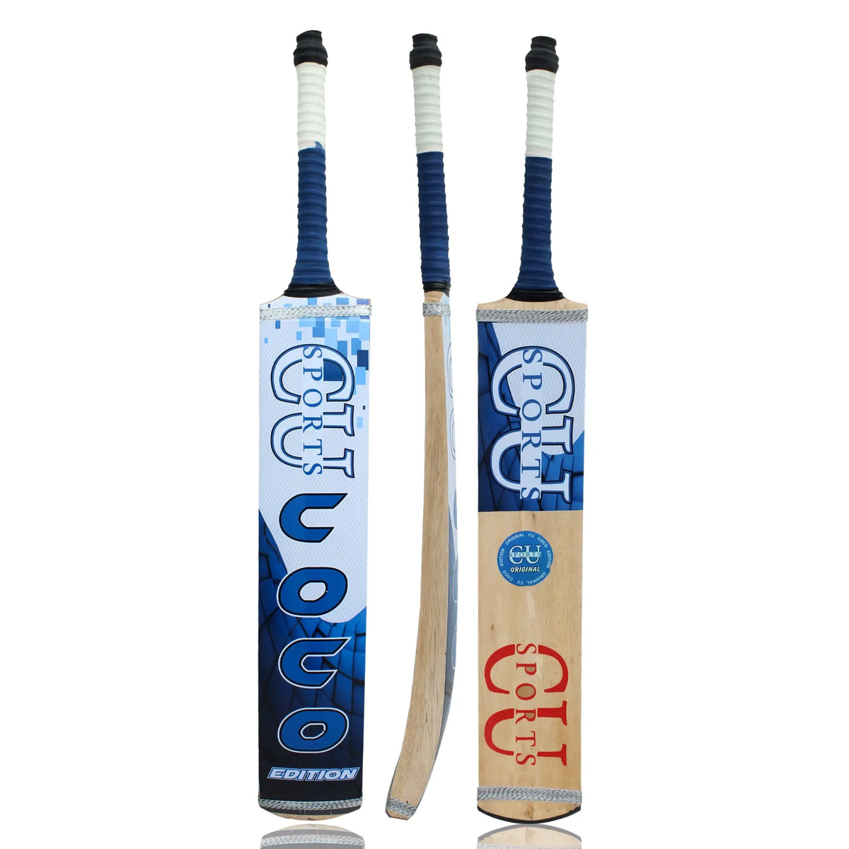 CU Sports Coco Edition tape ball bat made from Sri Lankan coconut wood
