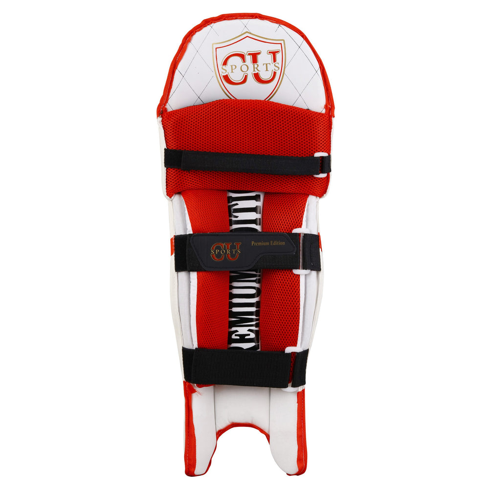 Adjustable strap premium cricket leg pads for secure fit