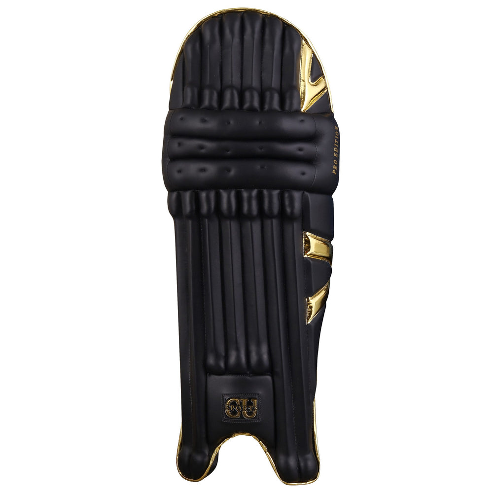 CU Sports Hard Ball Leg Pads Pro Edition cricket leg guards front view