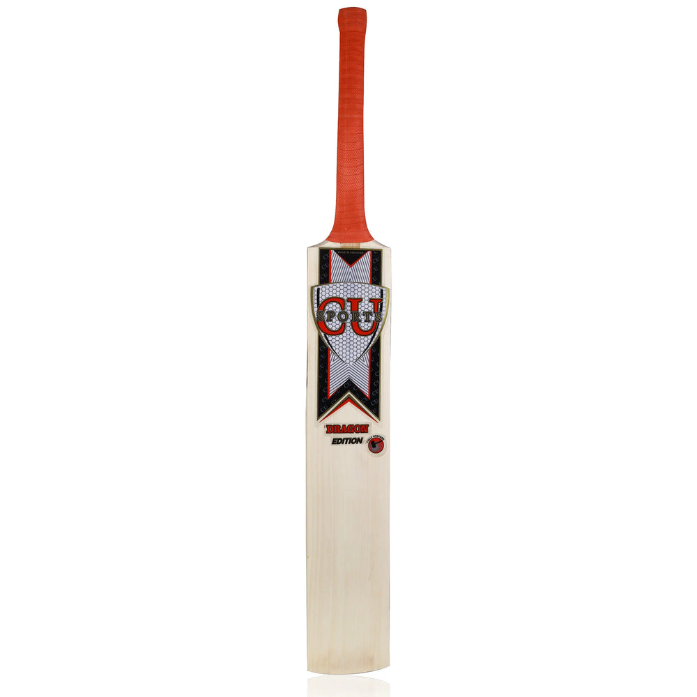 CU Sports Dragon Edition Hardball Cricket Bat | Popular Willow for Power Hitting CU SPORTS