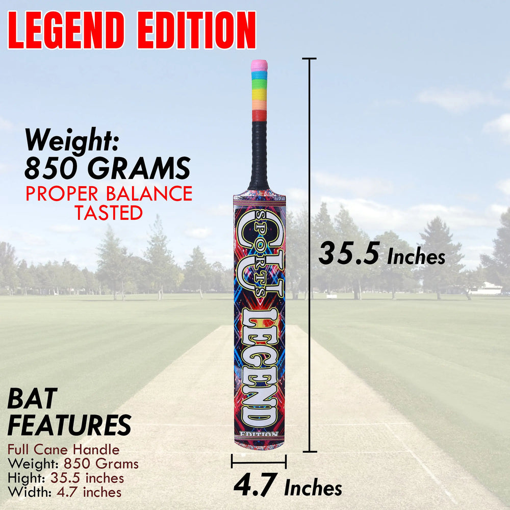 Legend Edition bat – 35.5 inches long, 815g–850g