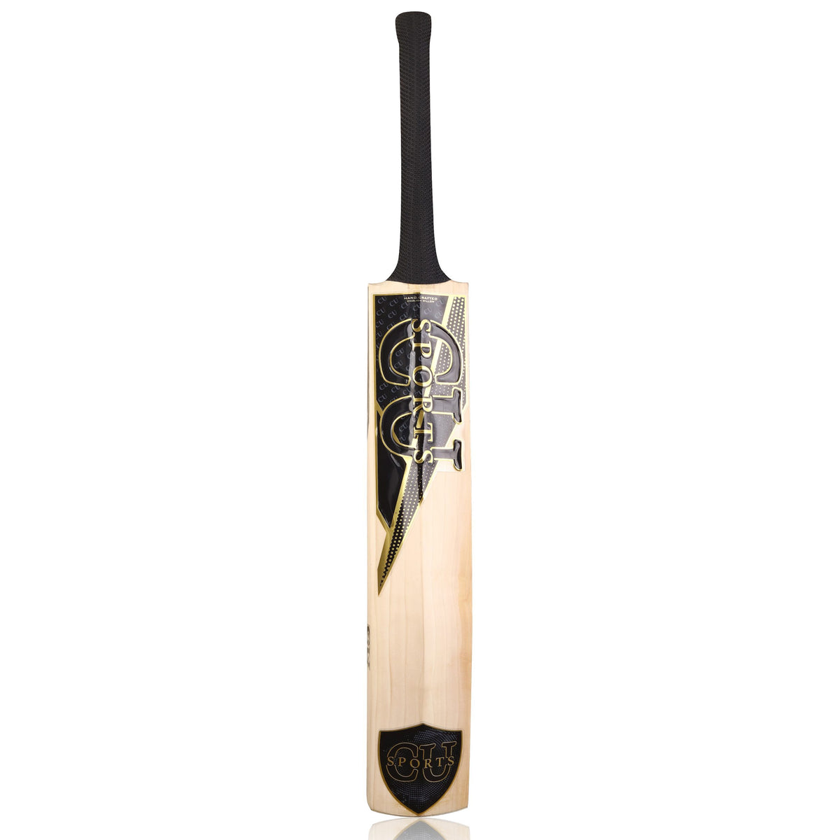 English willow cricket bat with balanced profile