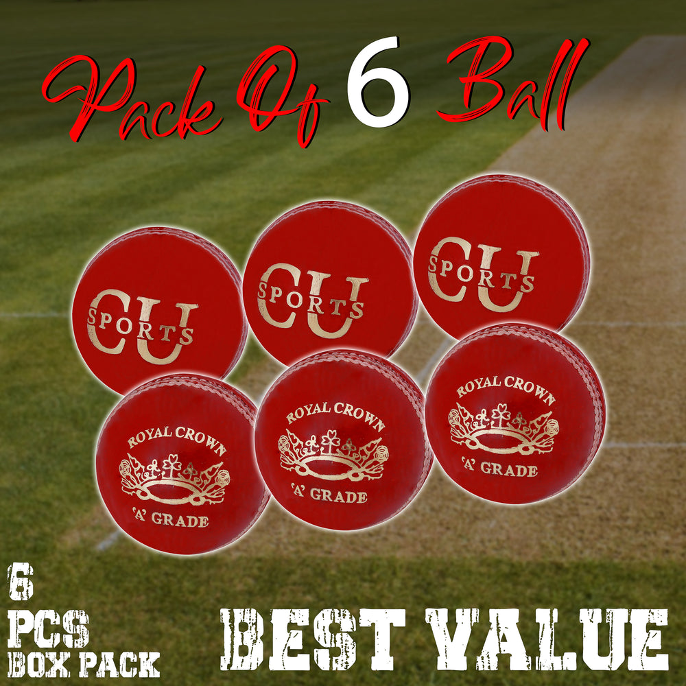 50–60 overs premium cricket ball with export quality leather
