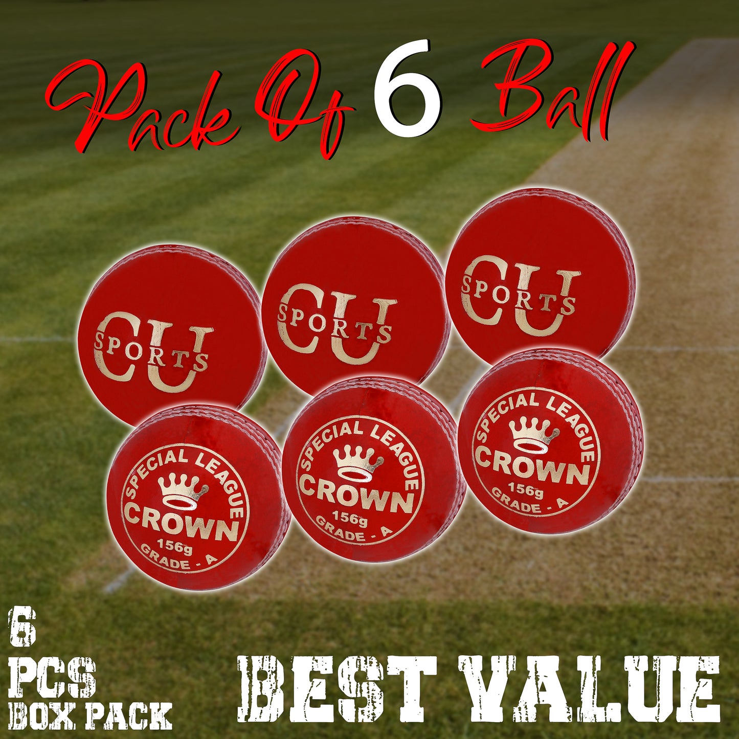High-quality 4-piece export match ball for 40–45 overs