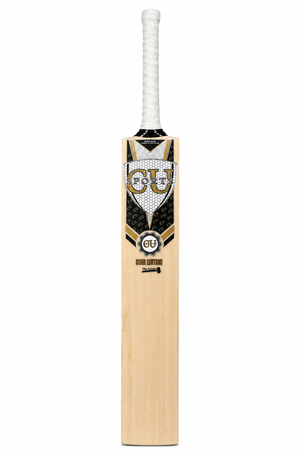 CU Star Edition Hard Ball Bat English Willow 33.5 Inch Standard Lenth 1150 to 1200 Grams 5 To 8 Grains