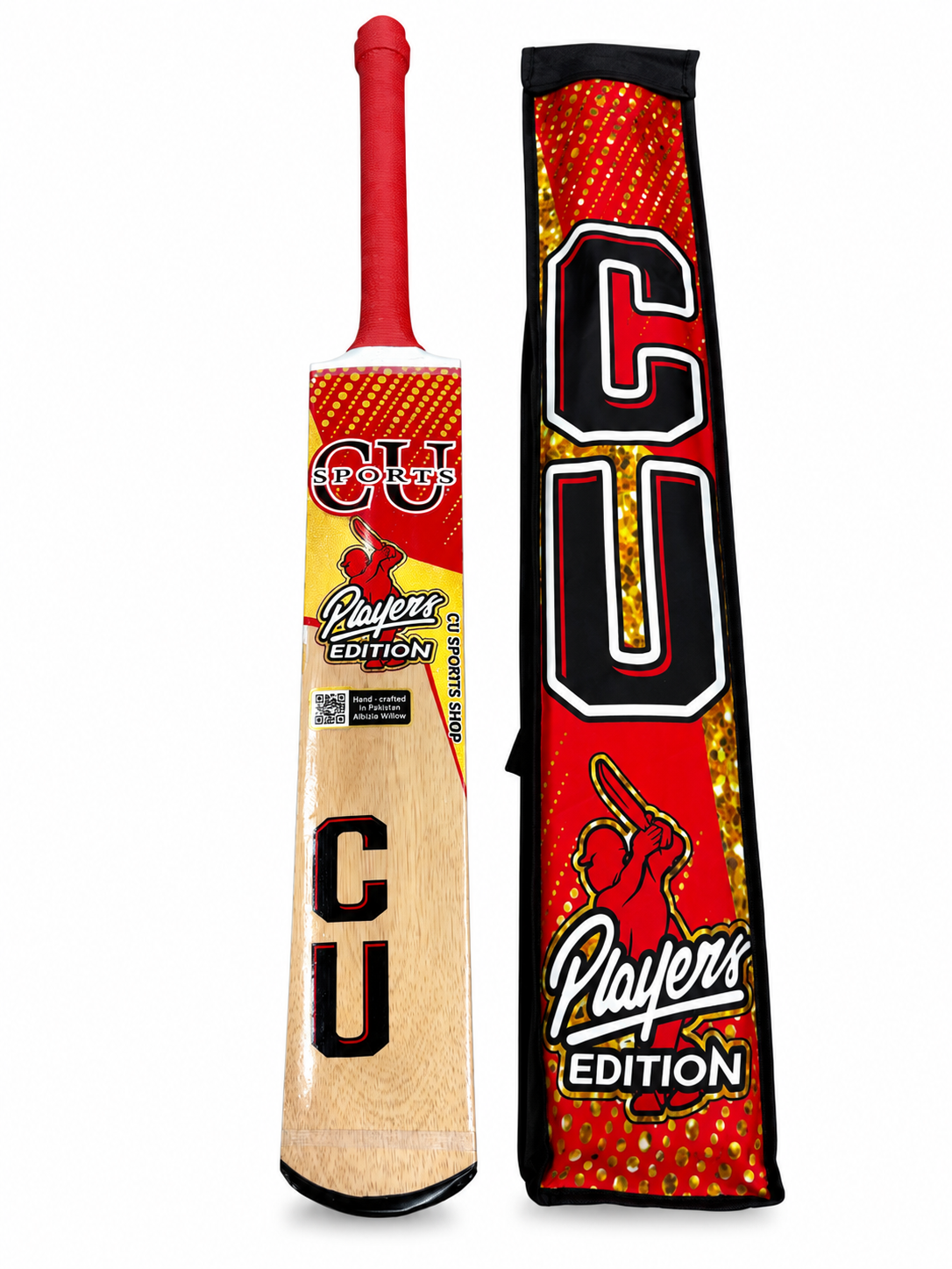 CU Sports Players Edition Tape Ball Cricket Kit – Bat, Gloves & Ball