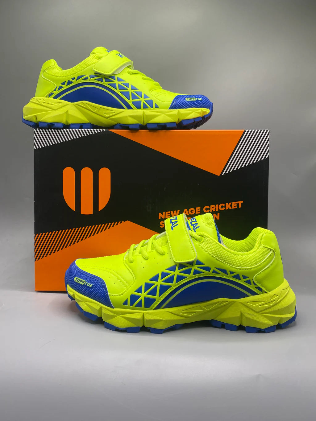 Wizal React imported cricket gripper shoes side view